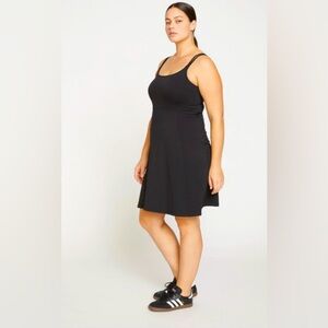 Universal Standard Black Next-to-Naked Dress w/ Bike Shorts, Pockets Size 14/16